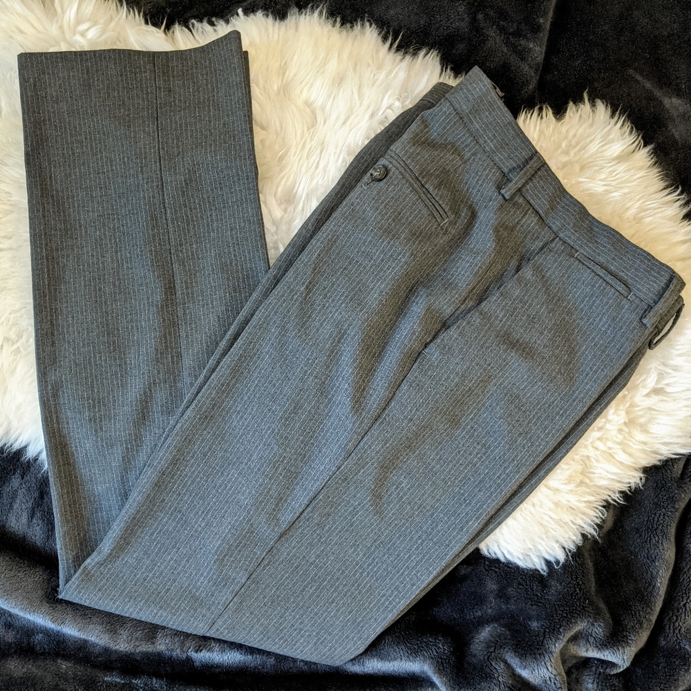 Men's Express Grey pinstripe "photographer" pants